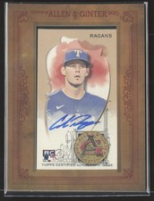 2023 TOPPS ALLEN & GINTER COLE RAGANS MINI FRAMED AUTO RC ROOKIE