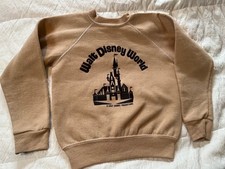Vintage 70s Walt Disney World Theme Park Sweatshirt Youth M 6-8 Wdw Productions