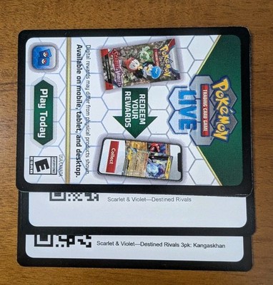 Destined Rivals - Kangaskhan Tin + 6 Packs -  Pokemon Online Code Cards 
