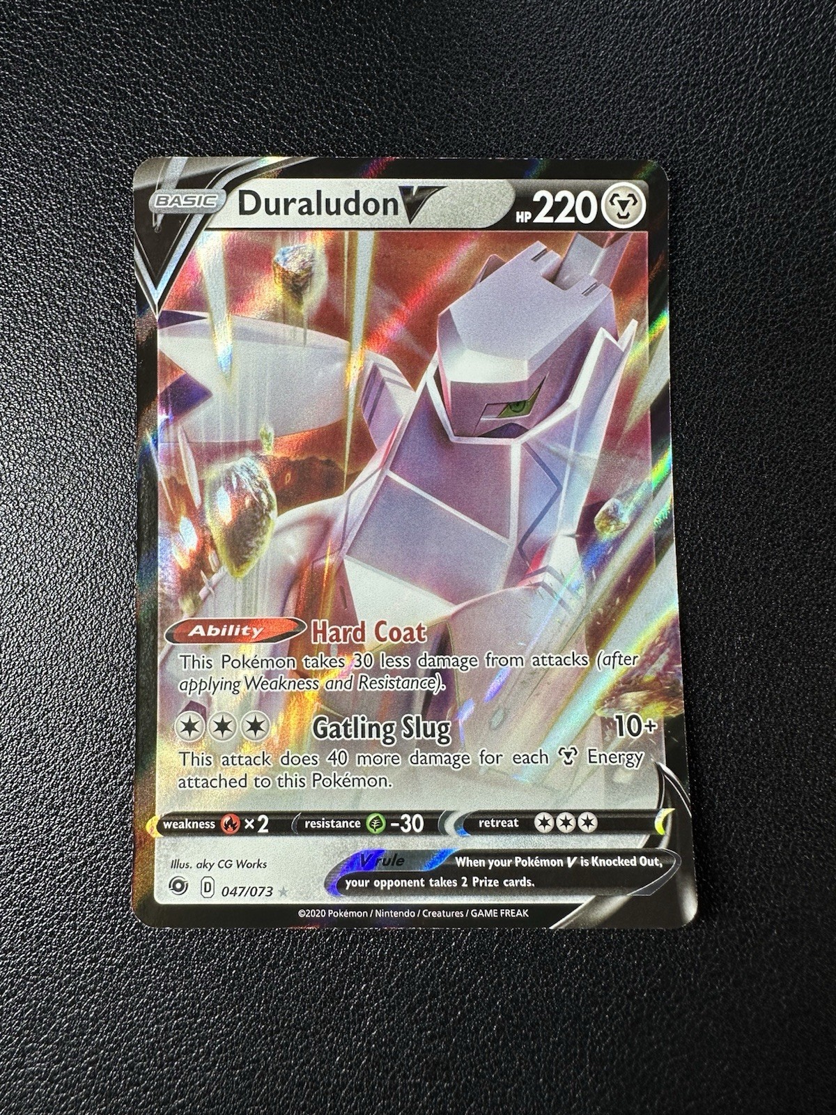 Duraludon V 047/073 Champion's Path Ultra Rare Holo Pokemon TCG Card