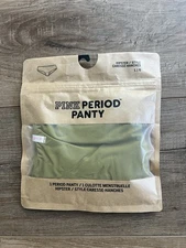 NEW Victoria's Secret PINK Period Panty Hipster Style Olive Green Size Large