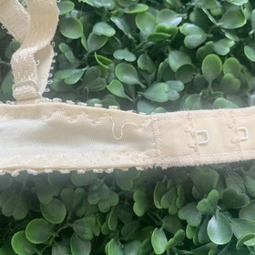 Stunning vintage French designer Aubade reeds & ribbon pattern underwire bra