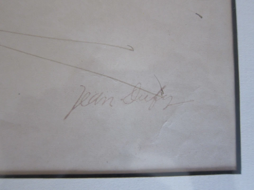 Landscape Drawing – Jean Dufy (1888–1964) – Original Ink Drawing  — 第 3/4 张图片