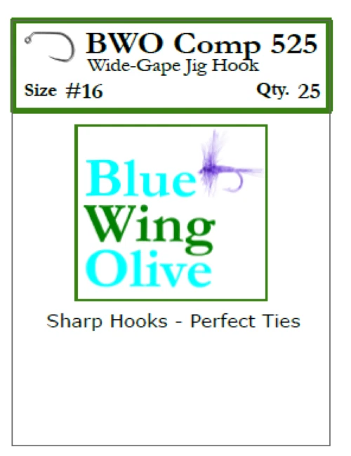 Ganchos para moscas BWO COMP 525 sin púas de calibre ancho - paquetes de 25 y 100 Foto 2 de 2