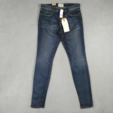 Current/Elliott Jeans Womens 28 Blue High Waist Skinny Townie Made USA Denim NEW