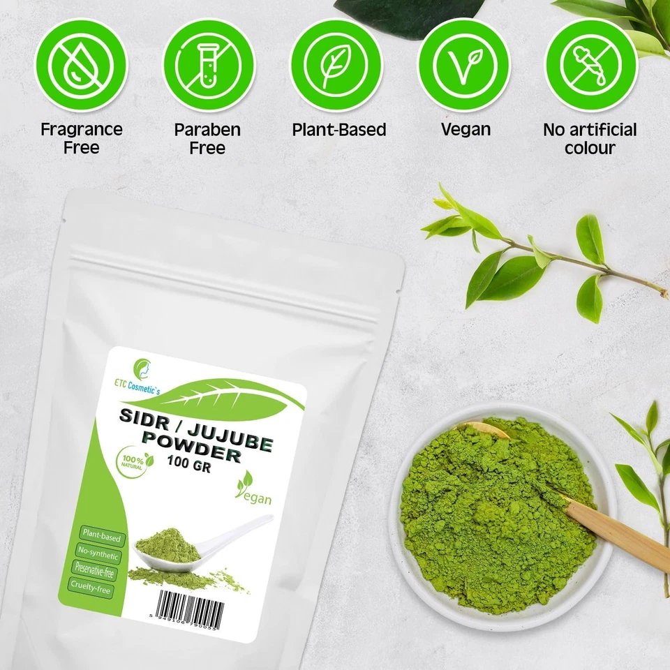 SIDR (JUJUBE) PULVER 100 Gr - Ein Natürliches Reinigungsmittel Pflanzenpulver |  - Bild 3 von 4