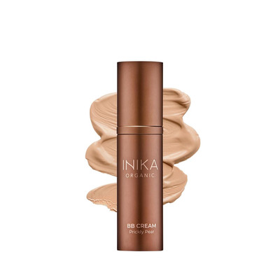 Organic BB Cream Foundation - Vegan Makeup with Hydrating Prickly Pear, Jojoba, 