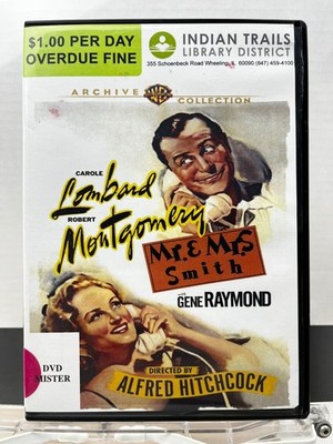 Mr. & Mrs. Smith DVD 1941 Alfred Hitchcock Comedy Carole Lombard