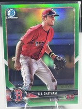 2018 Bowman #BP117 C.J. Chatham Prospects Green #/99
