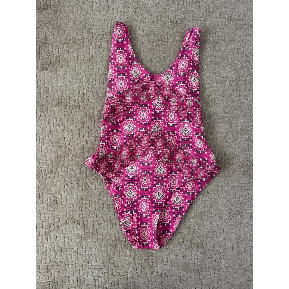 Tori Praver Swimwear Haze One Piece Swimsuit Magenta XL - Image 3 of 4