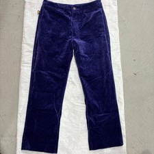Vintage SASSON Purple Velvet Pants Retro Designer Jeans