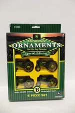 John Deere Model B Special Edition Ornaments 6 PC Set Christmas Tractor #3003