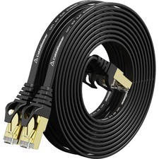 CableGeeker Cat 7 Shielded Cat7 Ethernet Cable 8FT 2Pack, 2Pack