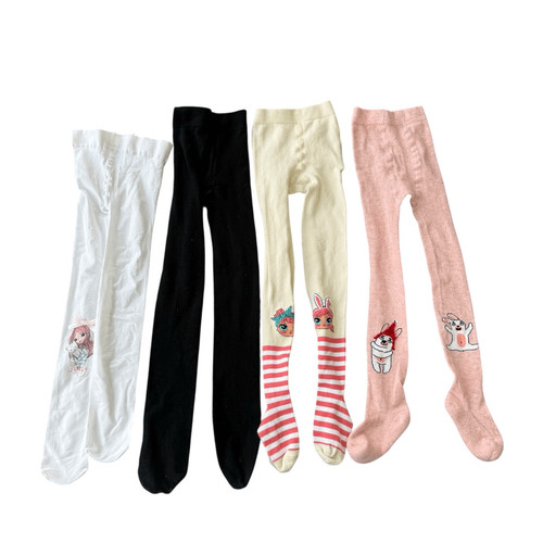 Set of 4 toddler girls kids tights size 4-5