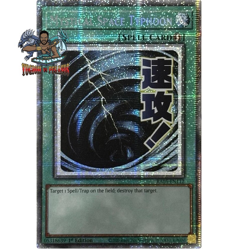 Yugioh 1x Mystical Space Typhoon RA05-EN112 Starlight Rare 1st Ed NM