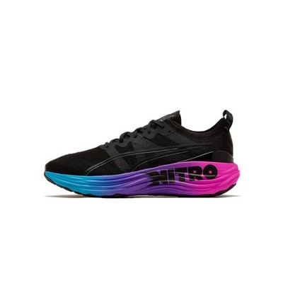 Puma Forever Run Nitro Low Running Shoes Sunset Black Blue Size 11 380007-01