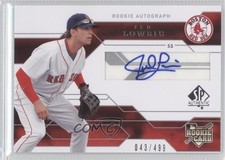 2008 SP Authentic Rookie Auto 43/499 Jed Lowrie #134 Auto 0d9