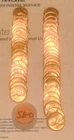 Roll Of 50  BU 1958  D  Lincoln Wheat Cents Penny MS  Gem UNCIRCULATED A1
