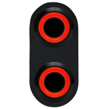 Daytona Black Switch /Red LED Illumination - Single Switch Johnny Law Motors