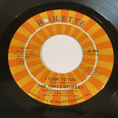 The Three Degrees: I Turn To You / Trade Winds 45 � Soul Disco
