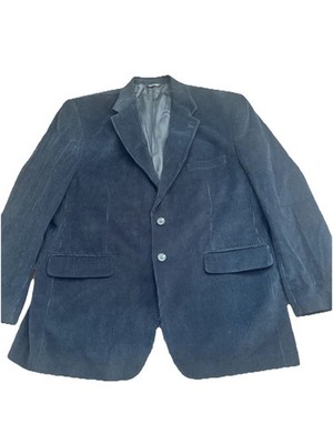 Marshall Fields Corduroy Jacket Blazer Navy Mens  44R Academia Preppy