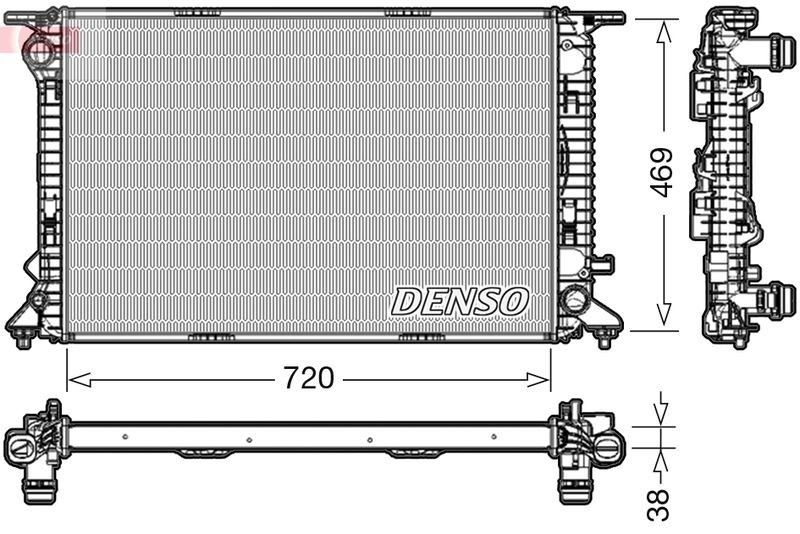Radiator DRM02024 Denso 8K0121251H Genuine Top Quality Guaranteed New - Image 33