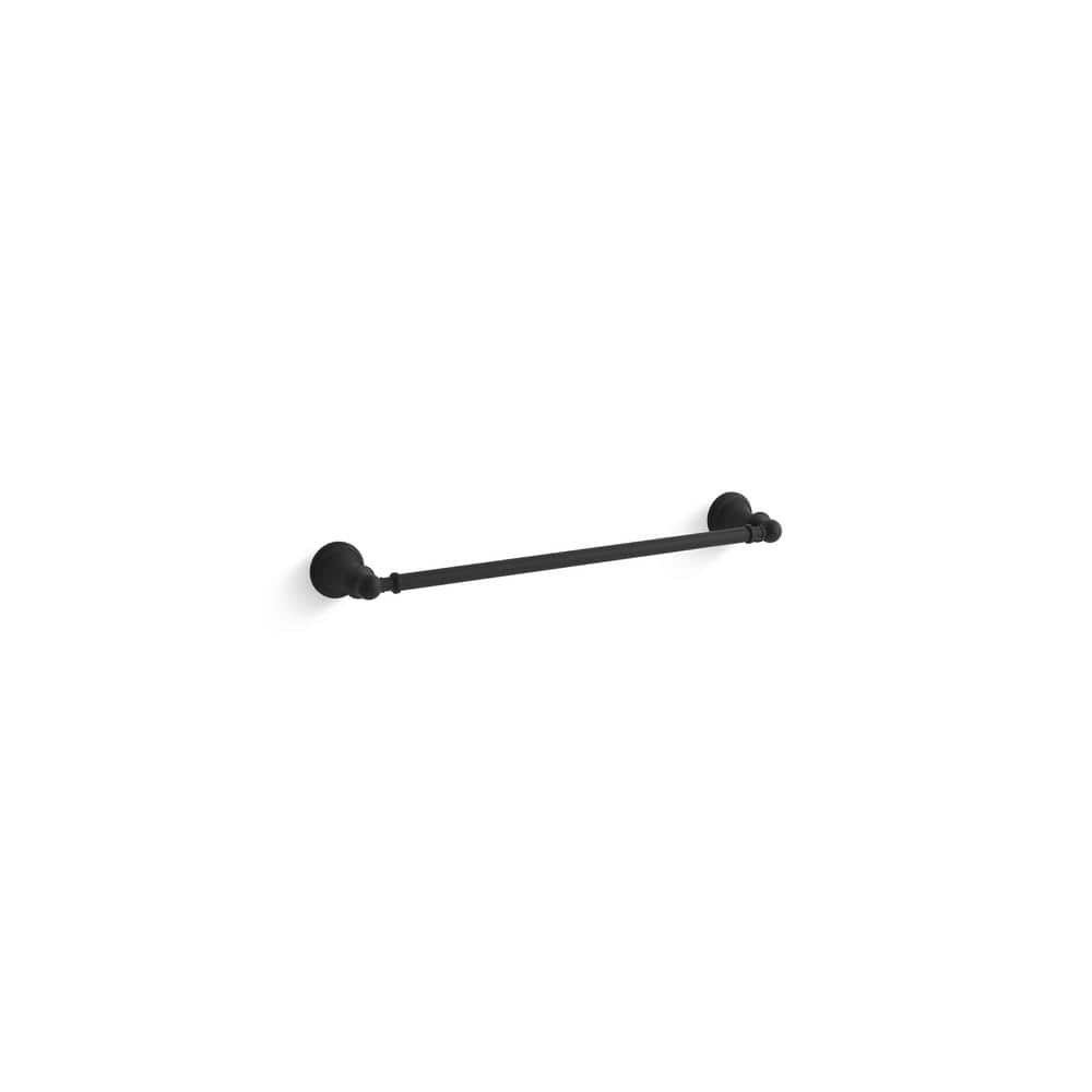 KOHLER Capilano 18 in. Bathroom Towel Bar in Matte Black