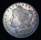 Slight Blue Berry Toning 1880 O New Orleans Mint MORGAN SILVER Dollar $1