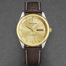 Longines Men's Master Collection Auto Champagne Dial Leather L2.755.5.37.3 4