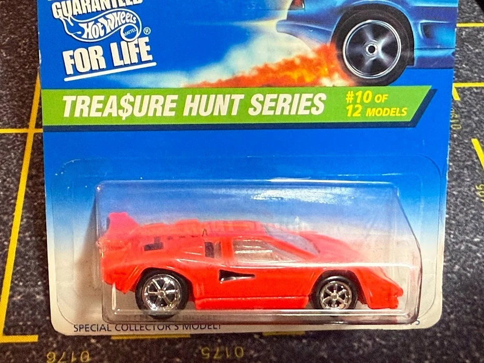 Hot Wheels 1996 Treasure Hunt #10 de 12 Lamborghini Countach Collector #429 Foto 2 de 3
