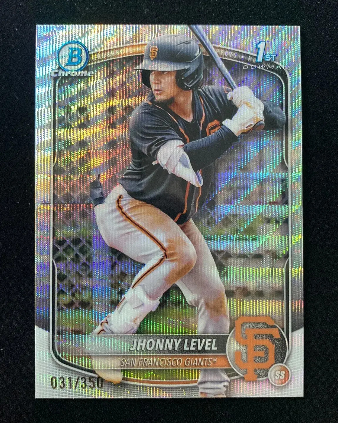 2025 Bowman Chrome Prospects Wave #BCP-147 Jhonny Level 1st 31/350 HD