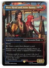Mary Read and Anne Bonny (Borderless) #120 (NM) (Foil) (R) (ACR) Magic MTG