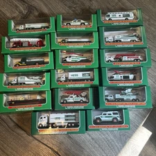 HESS MINIATURE LOT OF 17 - 1998-2014