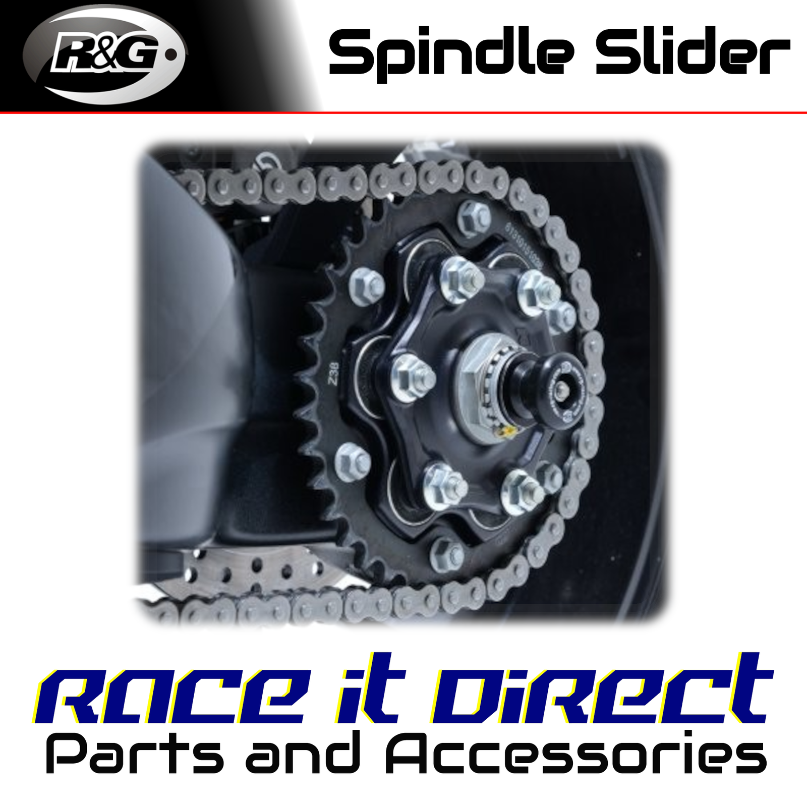 Spindle Sliders for KTM 1390 Super Duke R 2024-2026 Orange R&G