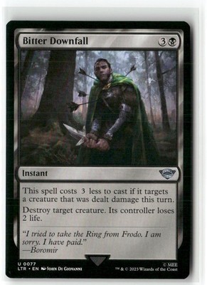 Bitter Downfall 77 Universes Beyond: The Lord of the Rings NM