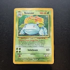 Pokemon Card - Venusaur 15/102 Base Set Holo Rare WOTC Vintage
