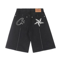 Corteiz Denim shorts black size medium 