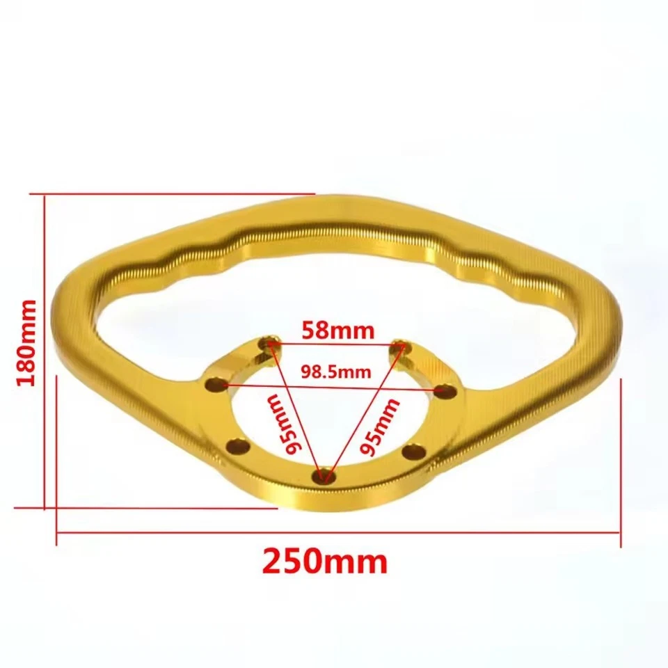 For Honda CBR600RR CBR1100XX CB1000R Passenger Handgrips Tank Grab Bar Armrest - Image 2 of 4