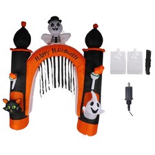 8FT Skull Ghost Archway Halloween Outdoor Inflatable Halloween Party Decoration