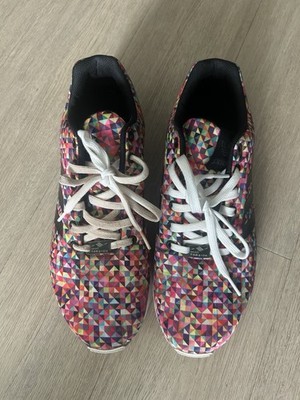 Adidas Rainbow ZX Flux Men's Running Sneakers Prism Multi Color 10.5 M19845