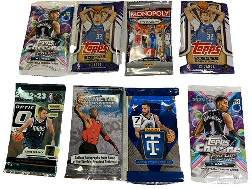 Topps Panini 25-26,24-23-22 Est.200+ Basketball Cards Bulk Lot Box. 1 Auto,2 Num