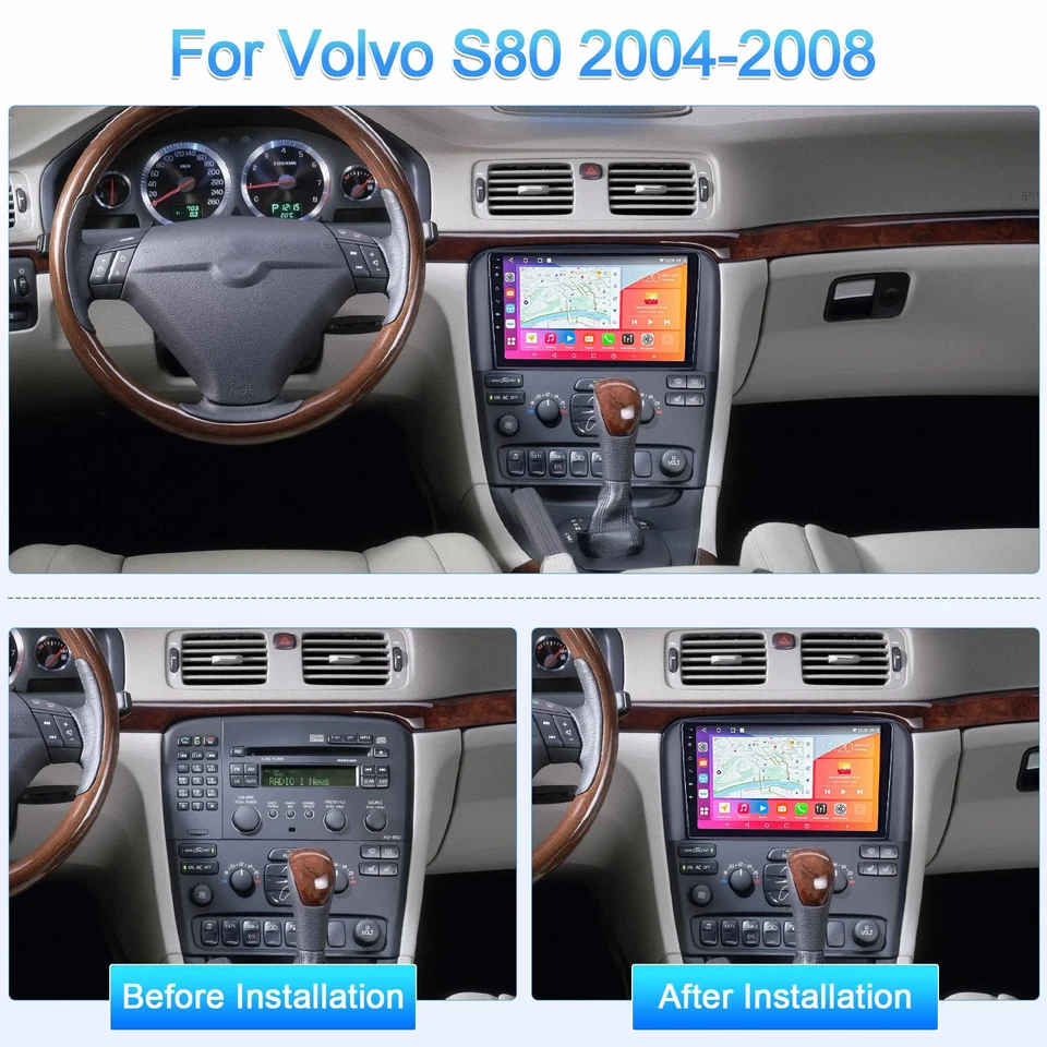 Android Car Play Rear Camera Stereo Radio GPS Navi For Volvo S80 2004 2005-2008 Foto 2 de 4