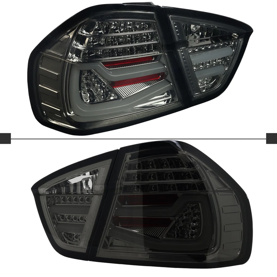 Smoke Tail Lights Fits 2005-2008 BMW E90 325i 328i 3-Series 4Dr Sedan LED Lamps Foto 4 de 4