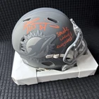 Ricky Williams Signed Miami Dolphins Slate Mini Helmet -Smoke Weed Everyday JSA