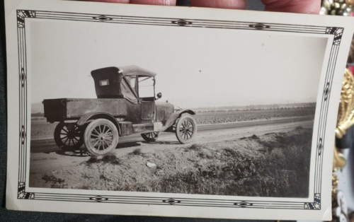 Antica foto camion convertibile Los Angeles San Diego Freeway 1930