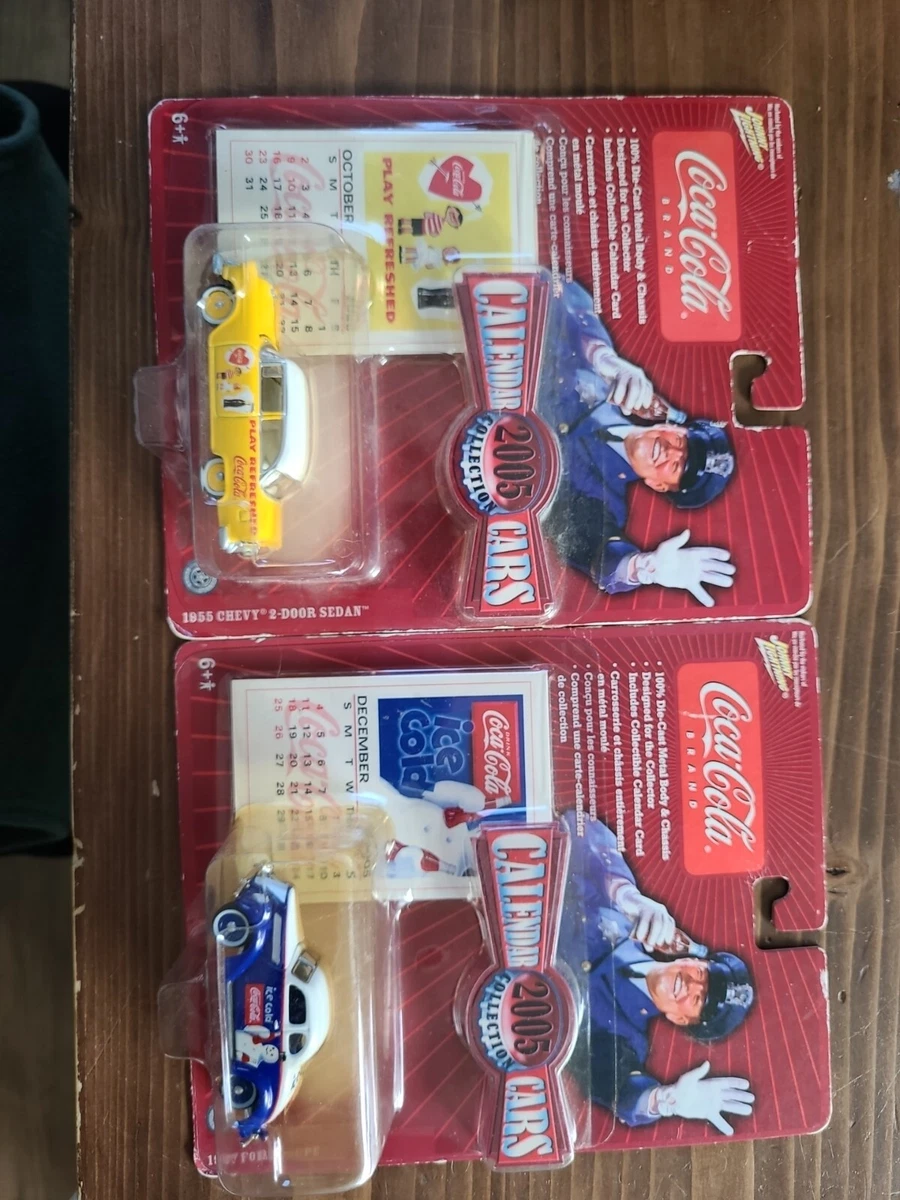 Lot of 2 October and December 2005 Calendar Cars Coca-Cola | eBay