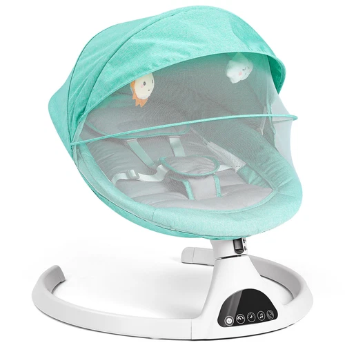 Multifunktion Babywippe Elektrisch Babyschaukel mit Fernbedienung & 5-Punkt-Gurt - Bild 23 von 37