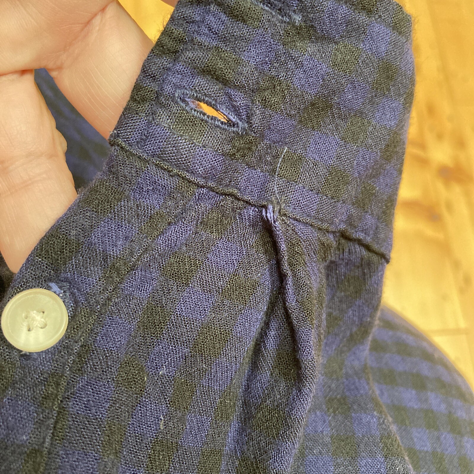 UNIVERSAL THREAD Shirt M Button Up Blue Black Che… - image 15