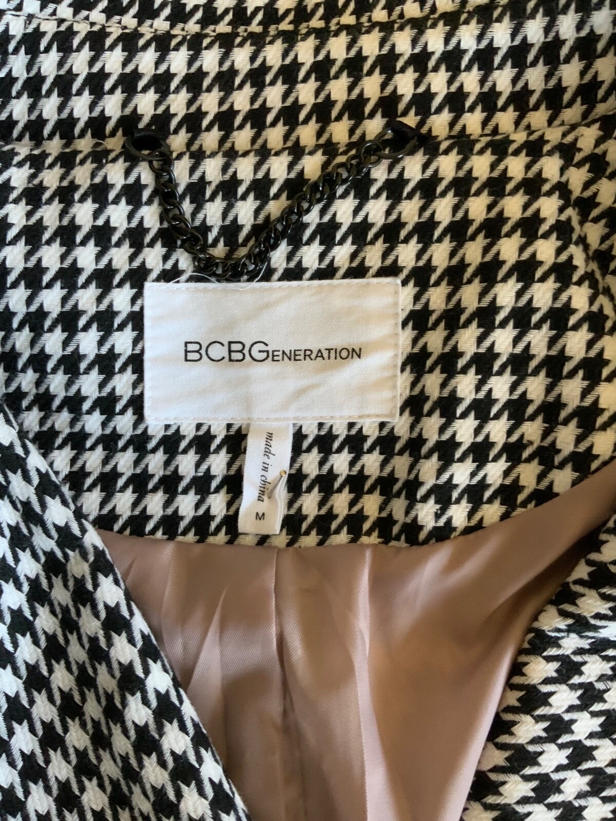 BCBGeneration Houndstooth Woman’s Raincoat Jacket… - image 5