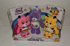 Care Bears Bumblebee Butterfly Ladybug Set of 3 Plush Basic Fun! New  (FOP36)